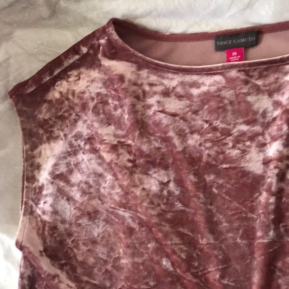 Vince Camuto Crushed Velvet Tee - Picture 2 of 4